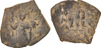 Follis Coin, Constans II, Constantinople, Copper -