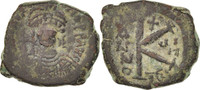 Half Follis Maurice Tiberius, Thessalonica, Bronze -
