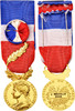 France Medal Médaille d'honneur du travail, Very Good Quality, Vermeil -