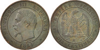 France 10 Centimes Coin, Napoleon III, Napoléon III, Strasbourg -