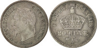 France 20 Centimes Coin, Napoleon III, Napoléon III, Paris -