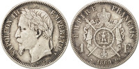 France Franc Coin, Napoleon III, Napoléon III, Paris -