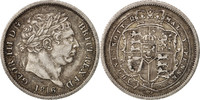 Great Britain Shilling Coin, George III, Silver, KM:666 -