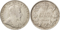 Canada 10 Cents Coin, Edward VII, Royal Canadian Mint, Ottawa -