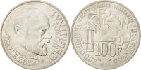 France 100 Francs Coin, Germinal, Silver, KM:957, Gadoury:900 -