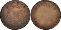 FRENCH STATES 10 Centimes Coin, ANTWERP, Anvers, Bronze -