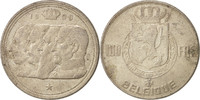 Belgium 100 Francs, 100 Frank Coin, Silver, KM:138.1 -