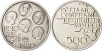 Belgium 500 Francs, 500 Frank Coin, Brussels, Silver Clad -