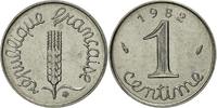 France Centime Coin, Épi, Paris, Stainless Steel, KM:928 -