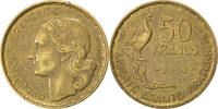 France 50 Francs Coin, Guiraud, Aluminum-Bronze, KM:918.1 -