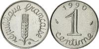 France Centime Coin, Épi, Paris, Stainless Steel, KM:928 -