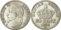 France 50 Centimes Coin, Napoleon III, Napoléon III, Bordeaux -