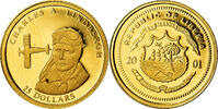 Liberia 25 Dollars Charles A Lindbergh, Gold -