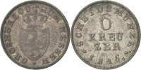 German States 6 Kreuzer Coin, HESSE-DARMSTADT, Ludwig X -