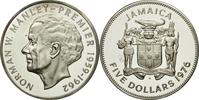 Jamaica 5 Dollars Coin, Elizabeth II, Franklin Mint, USA -