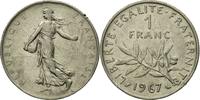 France Franc Coin, Semeuse, Paris, Nickel, KM:925.1 -