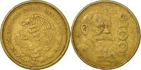Mexico 100 Pesos Coin, Mexico City, Aluminum-Bronze, KM:493 -