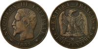 France 5 Centimes Coin, Napoleon III, Napoléon III, Marseille -