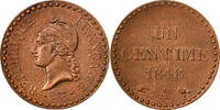 France Centime Coin, Dupré, Paris, Bronze, KM:754 -