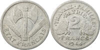 France 2 Francs Coin, Bazor, Castelsarrasin, Aluminum -