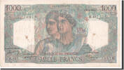 France 1000 Francs Banknote, 1 000 F 1945-1950 ''Minerve et Hercule'' -