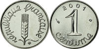 France Centime Coin, Épi, Paris, Stainless Steel, KM:928 -