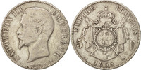 France 5 Francs Coin, Napoleon III, Napoléon III, Strasbourg -