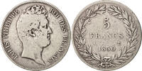 France 5 Francs Coin, Louis-Philippe, Paris, Silver, KM:738 -