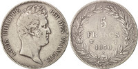 France 5 Francs Coin, Louis-Philippe, Lille, Silver -