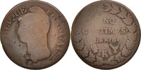 France 5 Centimes Coin, Dupré, Bordeaux, Bronze, KM:640.8 -