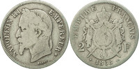 France 2 Francs Coin, Napoleon III, Napoléon III, Strasbourg -