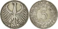 GERMANY - FEDERAL REPUBLIC 5 Mark Coin, Stuttgart, Silver -