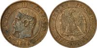 France 10 Centimes Coin, Napoleon III, Napoléon III, Paris -