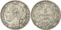 France 5 Francs Coin, Cérès, Paris, Silver, KM:818.1 -