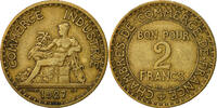 France 2 Francs Coin, Chambre de commerce, Paris -