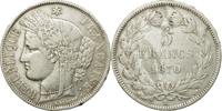 France 5 Francs Coin, Cérès, Bordeaux, Silver, KM:818.2 -