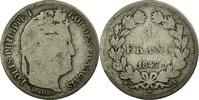 France Franc Coin, Louis-Philippe, Paris, Silver, KM:748.1 -
