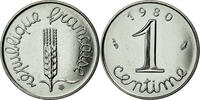France Centime Coin, Épi, Paris, Stainless Steel, KM:928 -