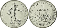 France Franc Coin, Semeuse, Paris, Nickel, KM:925.1 -