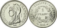 France Franc Coin, République, Paris, ESSAI, Nickel -