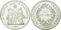 France 50 Francs Coin, Hercule, Avers 20 francs, Silver -