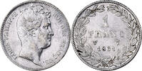France Franc Louis-Philippe I, Lille, Silver, Gadoury:452 -