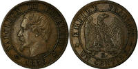 France Centime Coin, Napoleon III, Bordeaux, KM 775.5 -