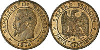 France 2 Centimes Coin, Napoleon III, Marseille, KM 776.6 -
