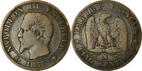 France 5 Centimes Coin, Napoleon III, Marseille, KM 777.6 -