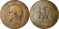 France 10 Centimes Coin, Napoleon III, Marseille, KM 771.6 -