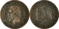 France Centime Coin, Napoleon III, Lille, KM 775.7 -