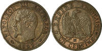 France Centime Coin, Napoleon III, Marseille, KM 775.6 -