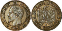 France 5 Centimes Coin, Napoleon III, Bordeaux, KM 777.5 -