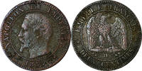 France 2 Centimes Coin, Napoleon III, Lyon, KM 776.4 -